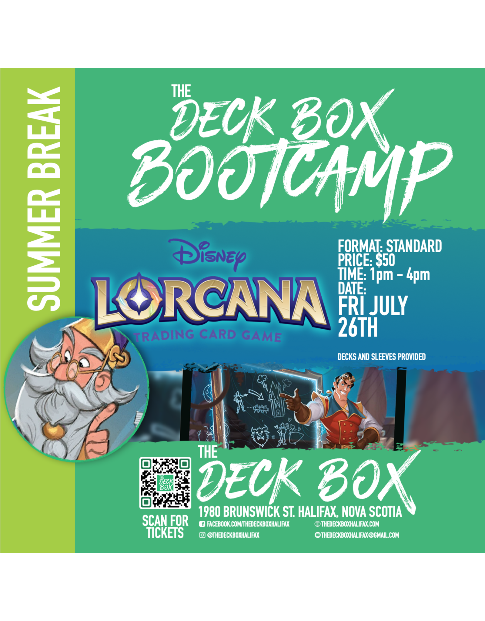 Events Summer Break Lorcana TCG Day  (Friday July 26th -  1pm - 4pm) Week 4 Bootcamp