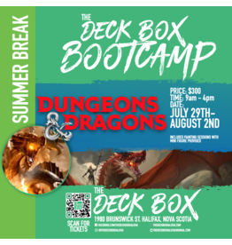 Events Summer Break Teens D&D Week  (July 29th - August 2nd  -  9am - 4pm) Week 5 Bootcamp