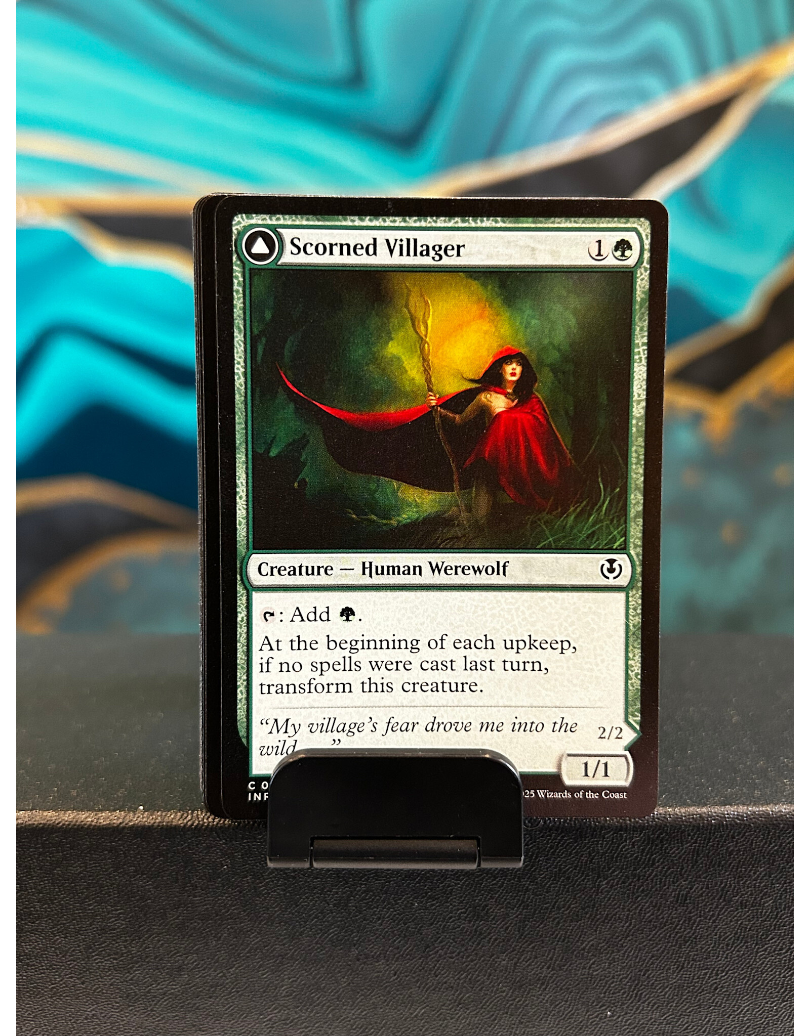 Scorned Villager // Moonscarred Werewolf  (INR)