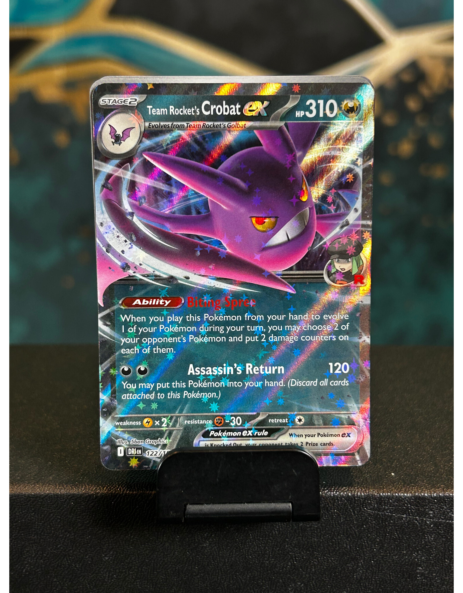 Team Rocket's Crobat Ex  122/182