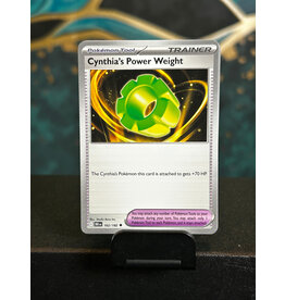 Cynthia's Power Weight  162/182