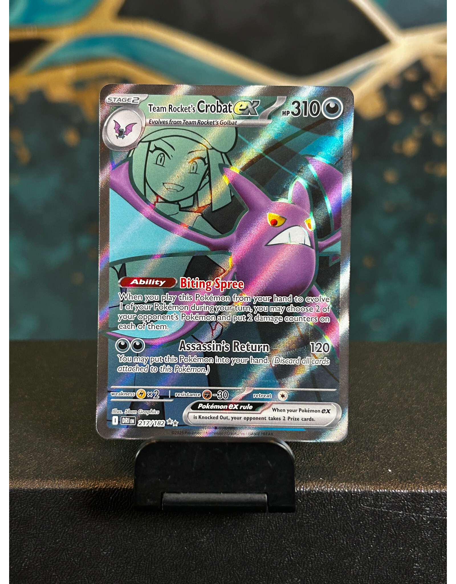Team Rocket's Crobat Ex  217/182