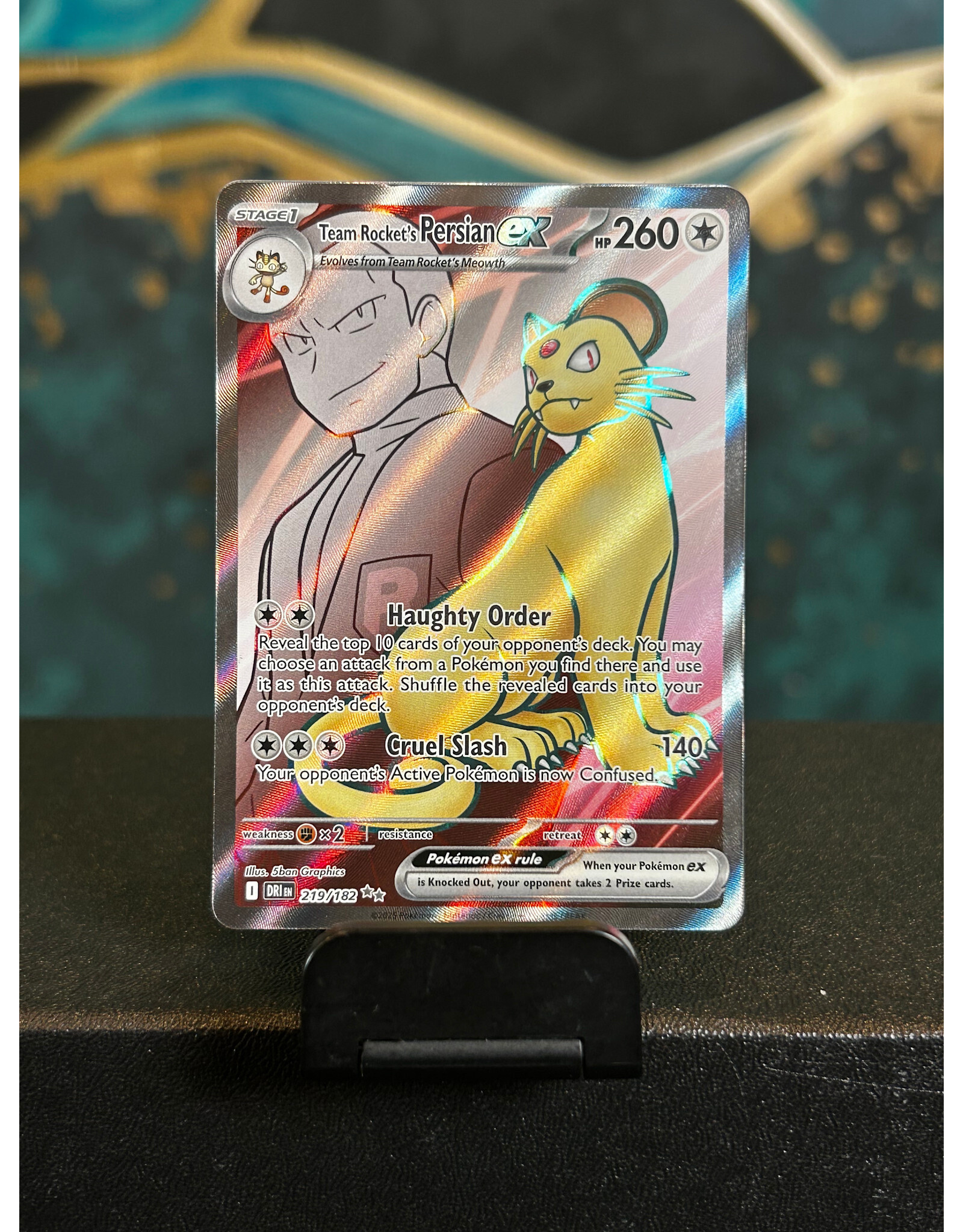 Team Rocket's Persian Ex  219/182