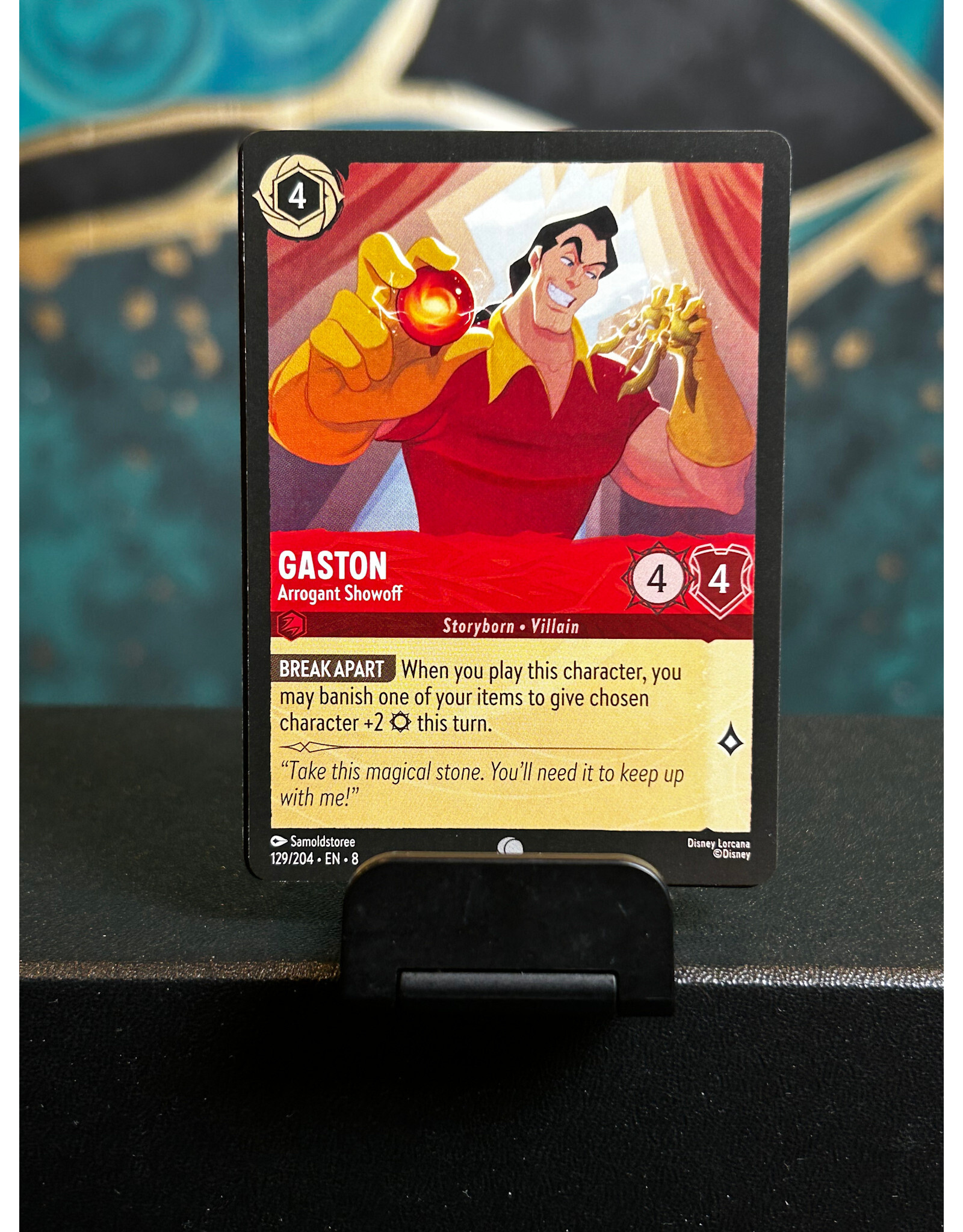 Gaston - Arrogant Showoff  129/204 (ROJ)