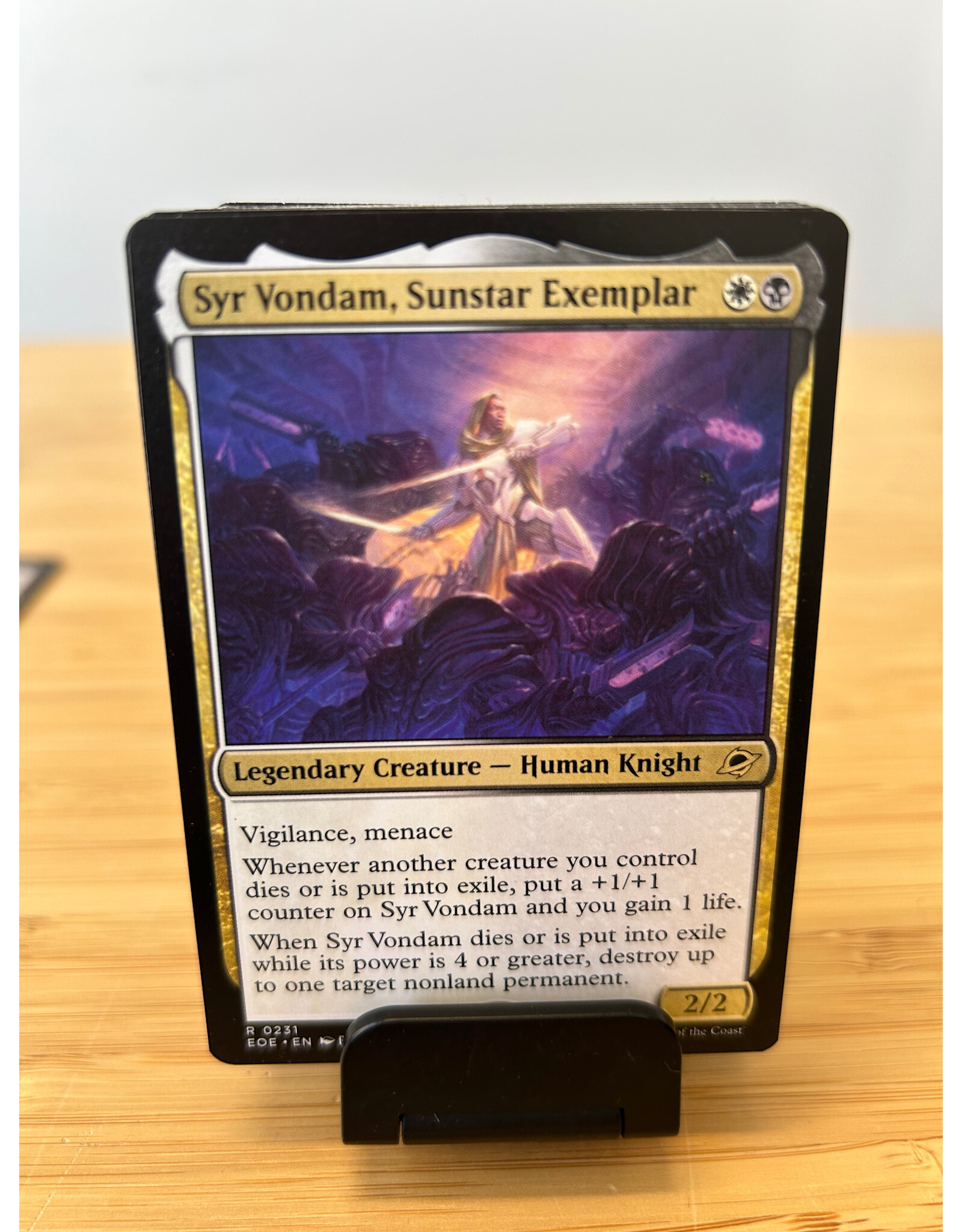 Syr Vondam, Sunstar Exemplar  (EOE)