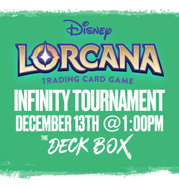 Events Lorcana Infinity Tournament (Saturday December 13TH @ 1:00)