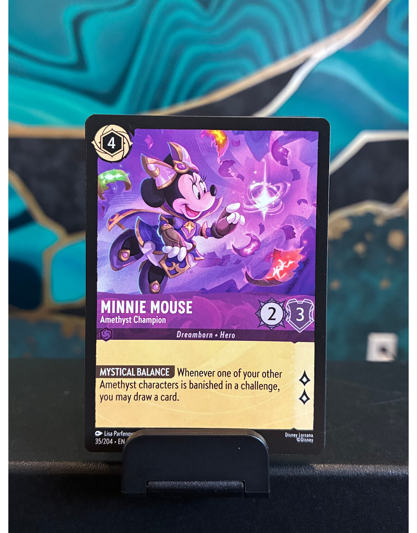 Minnie Mouse - Amethyst Champion  35/204 (WIW)