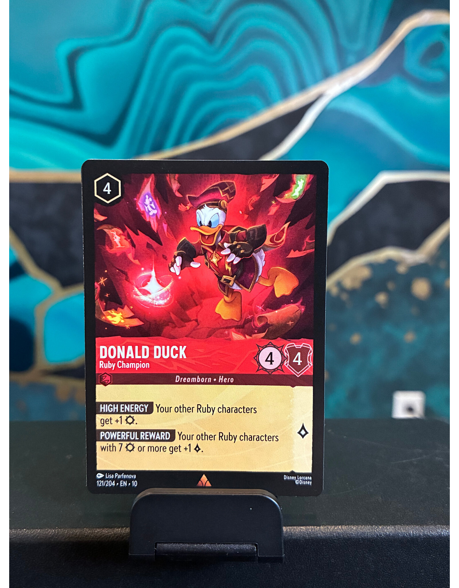 Donald Duck - Ruby Champion  121/204 (WIW)
