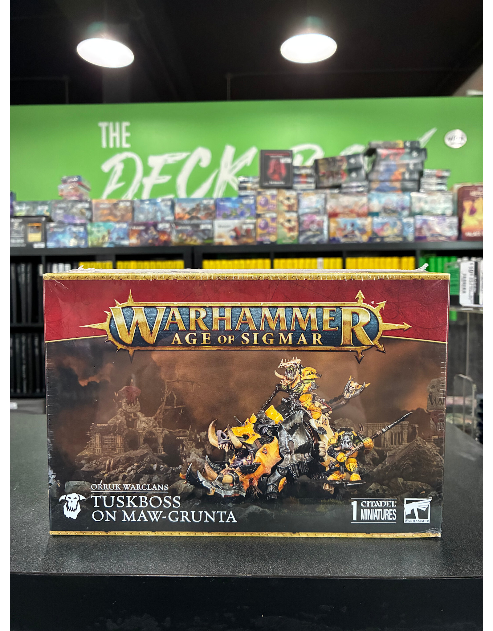 ORRUK WARCLANS: TUSKBOSS ON MAW-GR