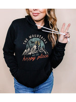 THE MOUNTINS ARE MY HAPPY PLACE PLUSH HOODIE
