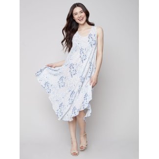 Charlie B Printed Rayon Sleeveless Dress