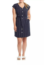 Tribal Tribal Button Front Dress Nautical