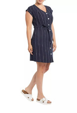 Tribal Tribal Button Front Dress Nautical