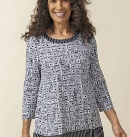 Habitat Clothes to Live In CORE TRAVEL MIX PLEAT BACK TUNIC S25H
