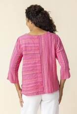 Habitat Clothes to Live In BAJA WEAVE BUTTON BACK PULLOVER S25H