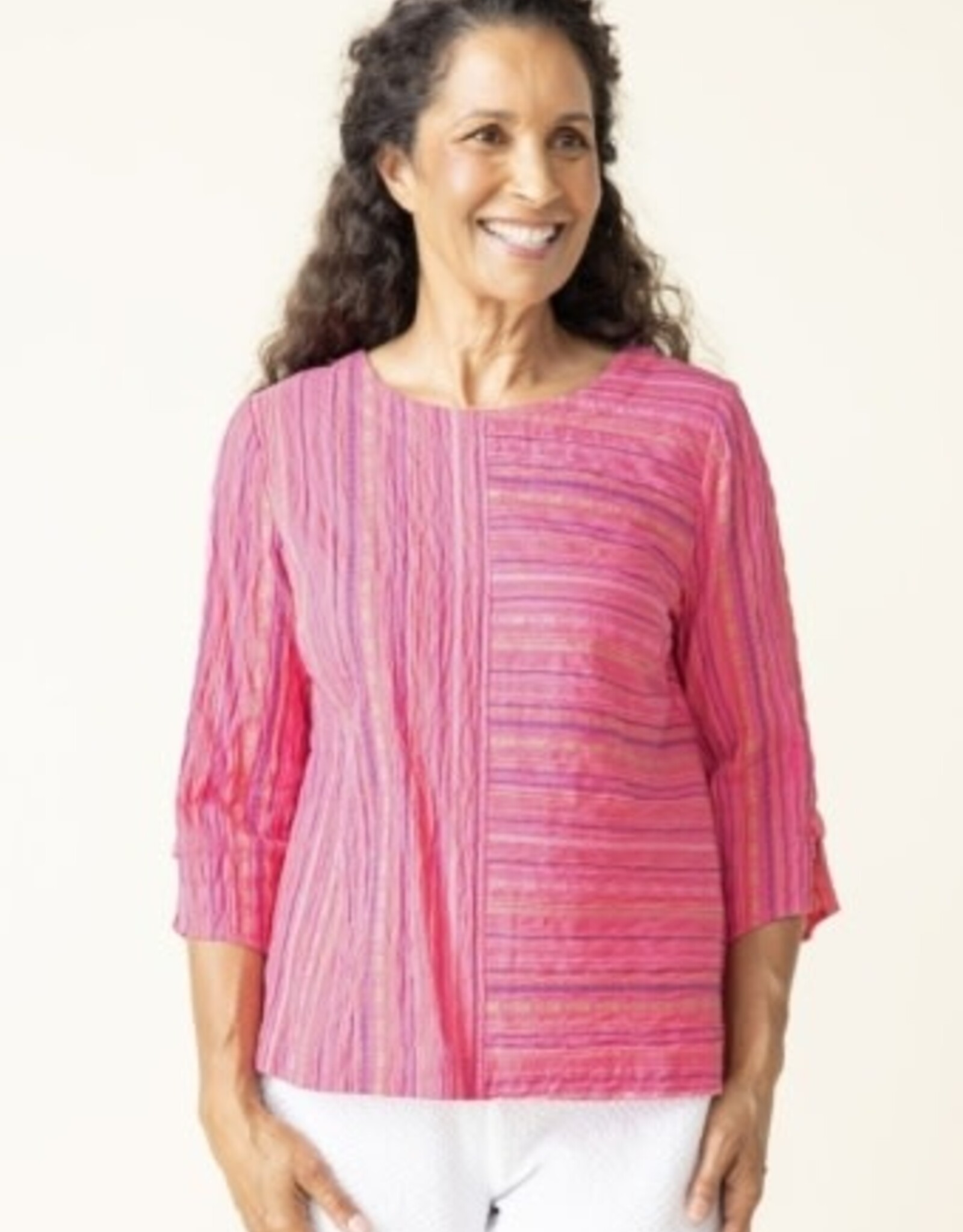 Habitat Clothes to Live In BAJA WEAVE BUTTON BACK PULLOVER S25H