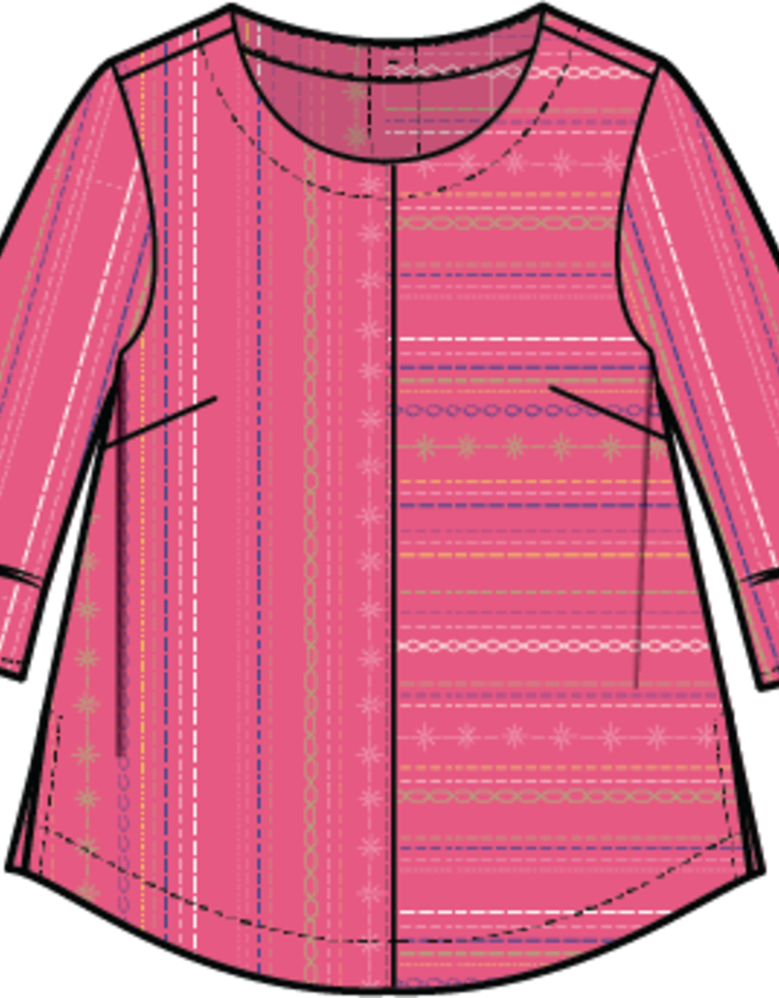 Habitat Clothes to Live In BAJA WEAVE BUTTON BACK PULLOVER S25H