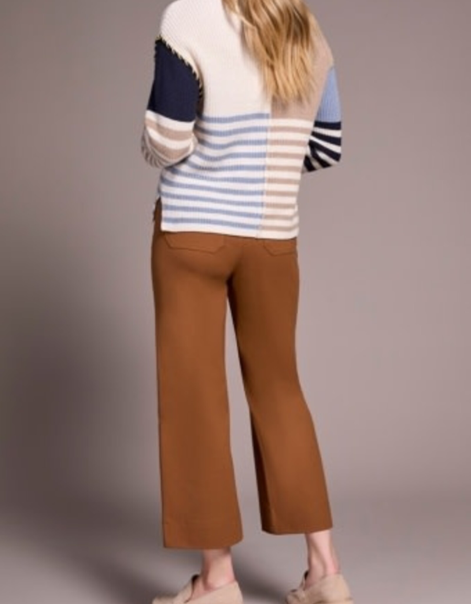 Tribal L/S BOAT NK SWEATER-SANDSTONE