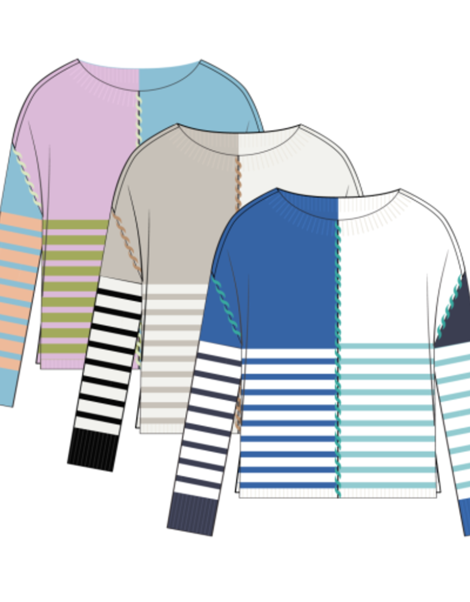 Tribal L/S BOAT NK SWEATER-SANDSTONE