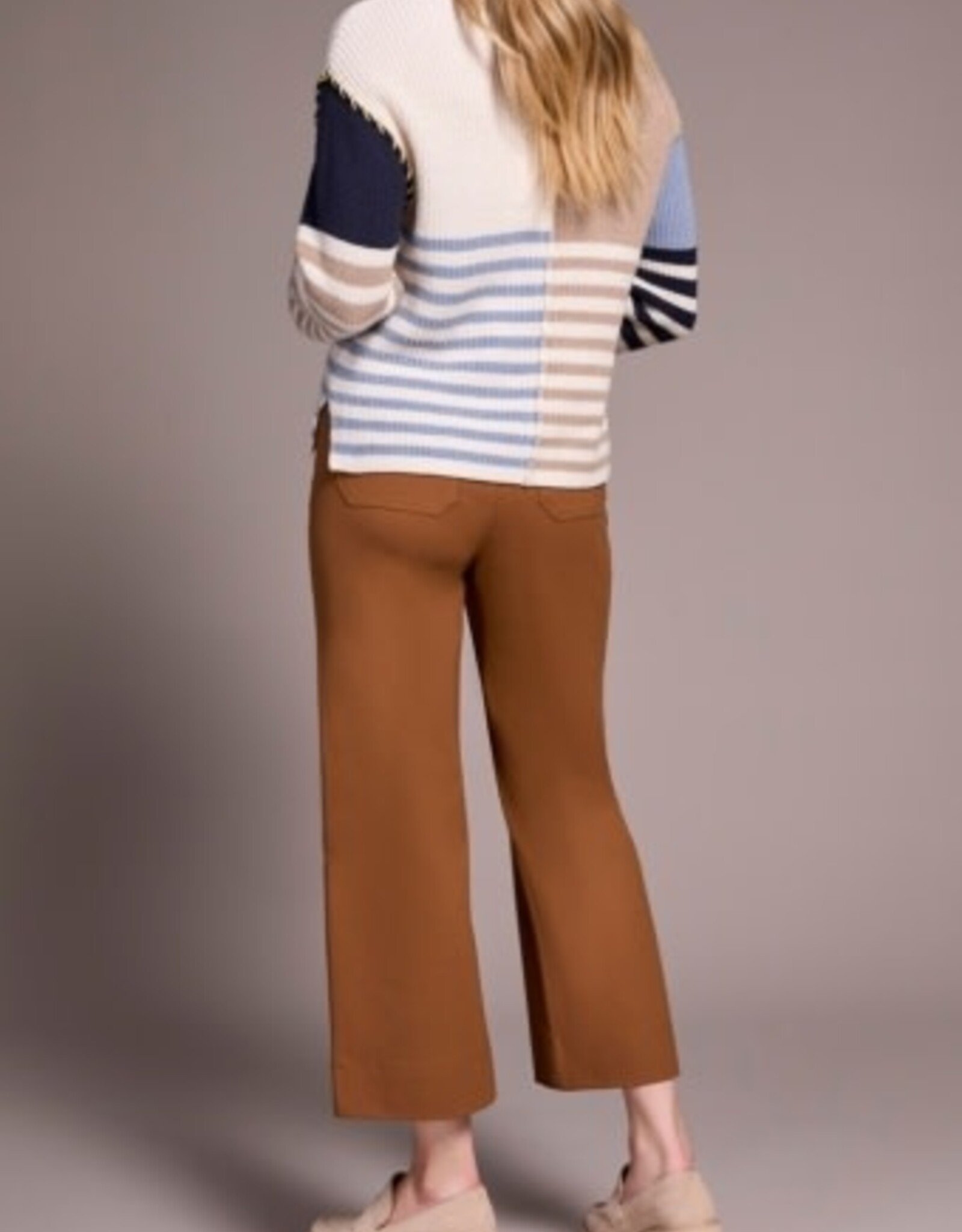 Tribal L/S BOAT NK SWEATER-SANDSTONE