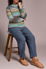 Tribal L/S MOCK NK SWEATER-AQUAHAZE