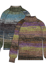 Tribal L/S MOCK NK SWEATER-AQUAHAZE