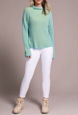 Tribal L/S FUNNEL NK SWEATER-MISTBLUE