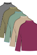 Tribal L/S FUNNEL NK SWEATER-MISTBLUE