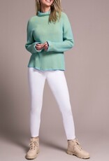 Tribal L/S FUNNEL NK SWEATER-MISTBLUE