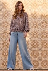 Tribal RAGLAN SLV BTN FRONT SWTR CARDI-M ALMOND LATTE