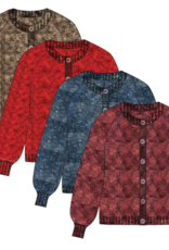 Tribal RAGLAN SLV BTN FRONT SWTR CARDI-M ALMOND LATTE