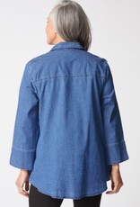 Habitat Clothes to Live In PERFECT TRAVEL DENIM HIDDEN PLACKET SHIRT F25H