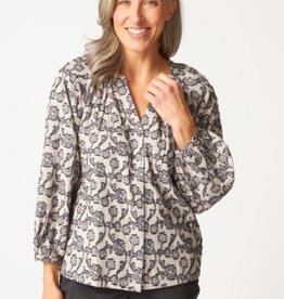 Habitat Clothes to Live In FLORAL JACQUARD ROMANCE SHIRT F25H