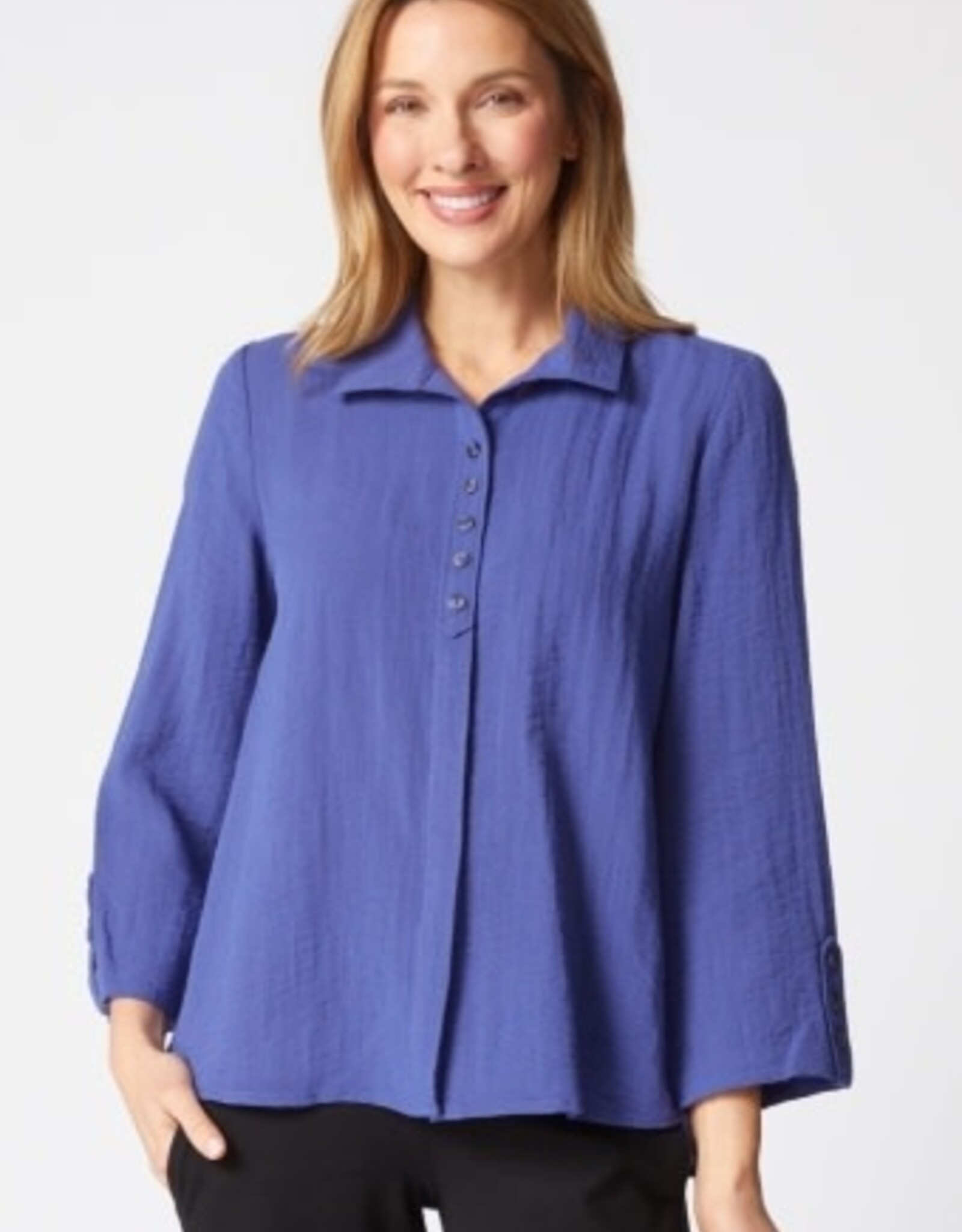 Habitat Clothes to Live In EXPRESS SOLID HIDDEN PLACKET SHIRT F25H