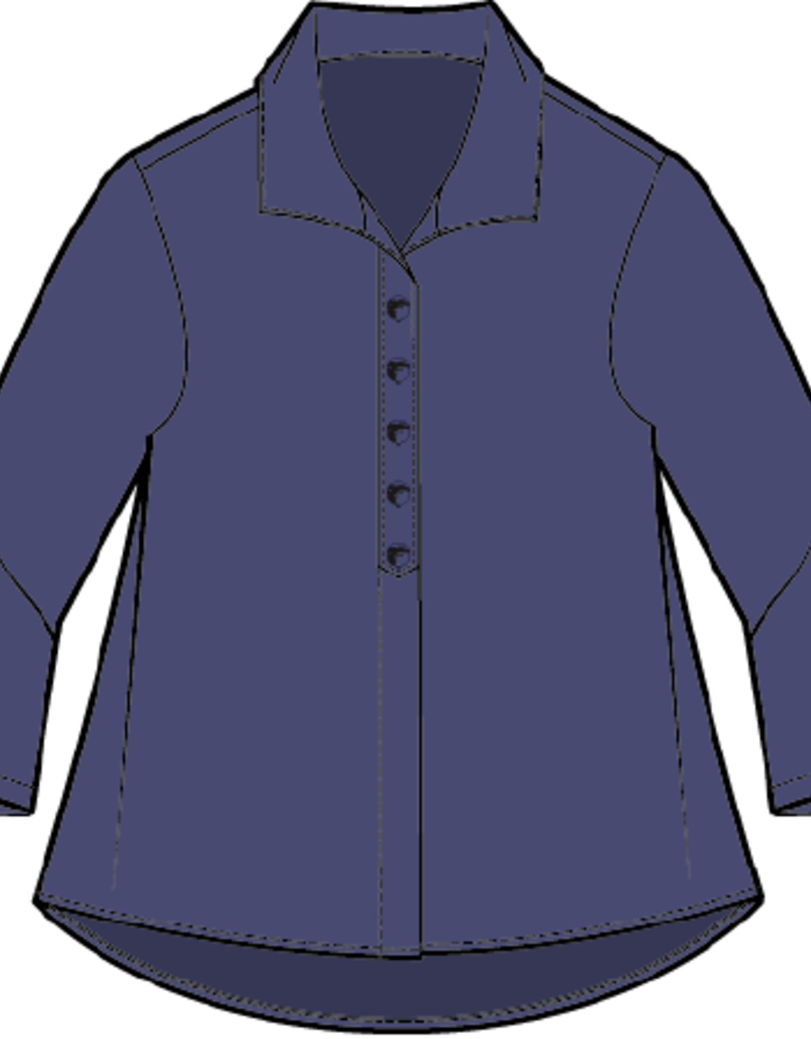 Habitat Clothes to Live In EXPRESS SOLID HIDDEN PLACKET SHIRT F25H