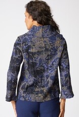Habitat Clothes to Live In EXPRESS FLORAL FOLIAGE COWL TOP F25H