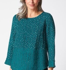 Habitat Clothes to Live In EXPRESS DOT MIX SIDE BUTTON TUNIC F25H