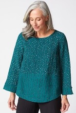 Habitat Clothes to Live In EXPRESS DOT MIX SIDE BUTTON TUNIC F25H