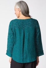 Habitat Clothes to Live In EXPRESS DOT MIX SIDE BUTTON TUNIC F25H