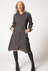 Habitat Clothes to Live In EXPRESS DOT MIX ARTIST DRESS/DUSTER F25H
