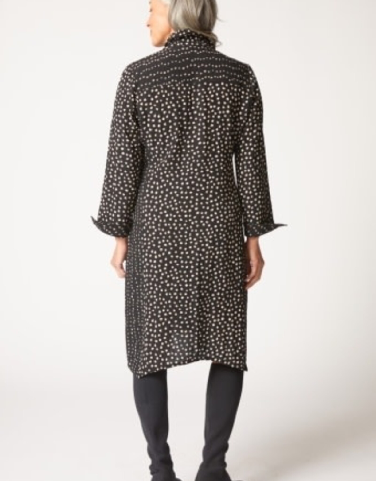 Habitat Clothes to Live In EXPRESS DOT MIX ARTIST DRESS/DUSTER F25H