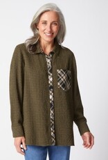 Habitat Clothes to Live In GIRL GONE PLAID BOYFRIEND POCKET SHIRT F25H