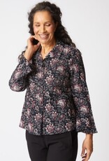 Habitat Clothes to Live In FLORAL BLOCK PRINT FLOUNCE JACKET F25H