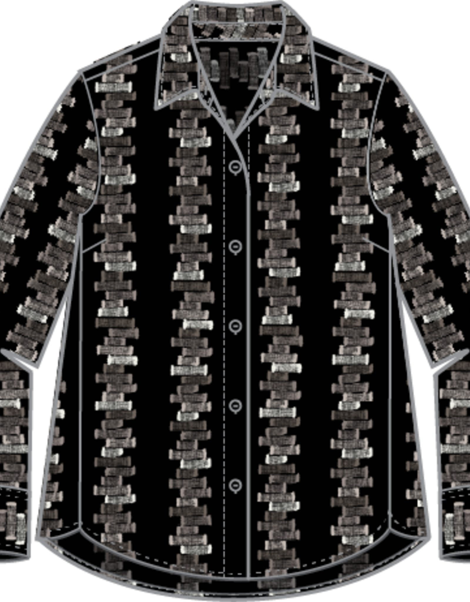 Habitat Clothes to Live In EMBROIDERED COTTON SHAPED HEM SHIRT F25H