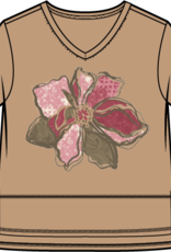 Habitat Clothes to Live In DESTINATION FLOWER EASY V TEE F25E