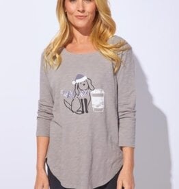 Habitat Clothes to Live In DESTINATION PUPPY HI-LO TEE F25E