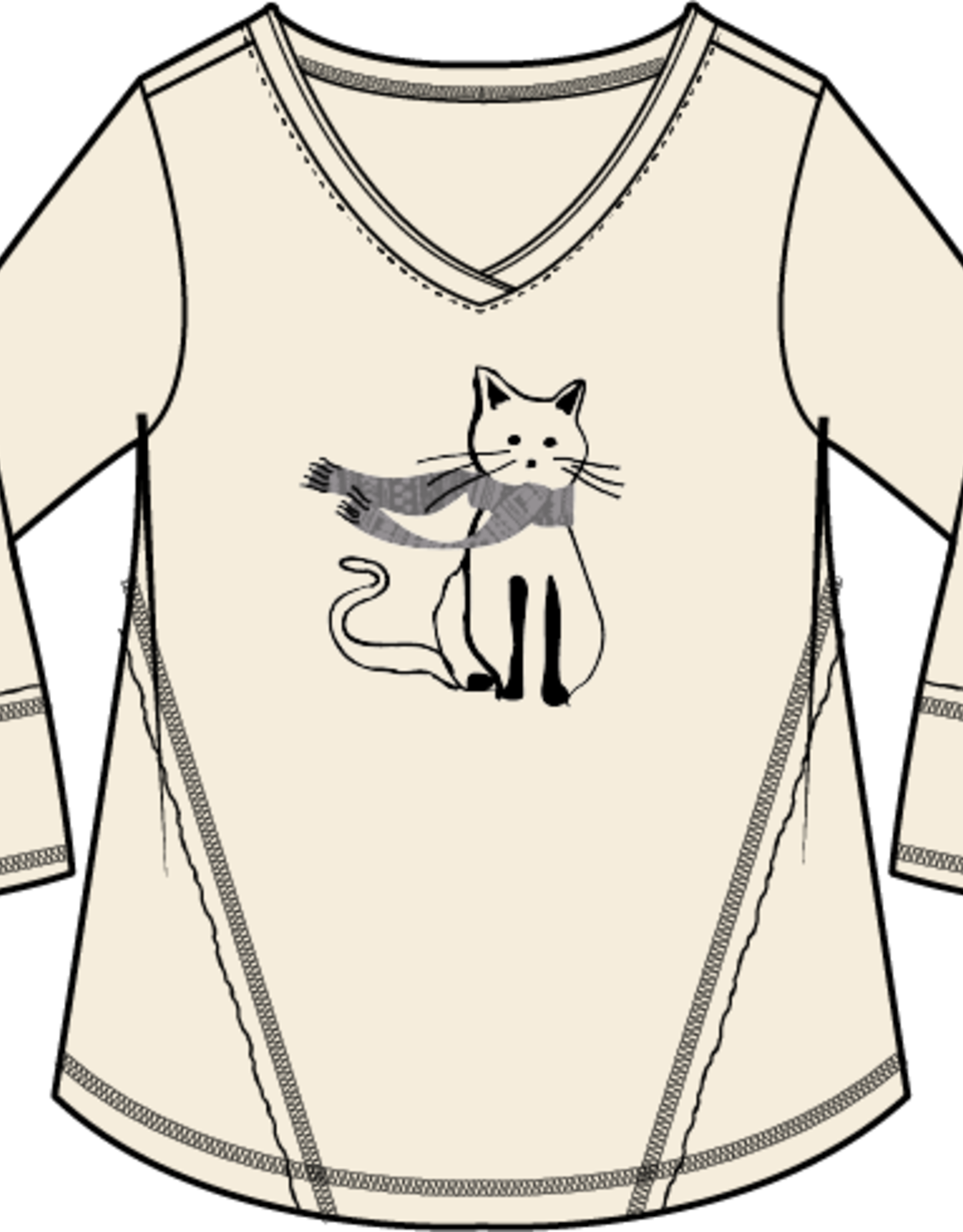 Habitat Clothes to Live In DESTINATION CAT LAID BACK V-NECK  F25E