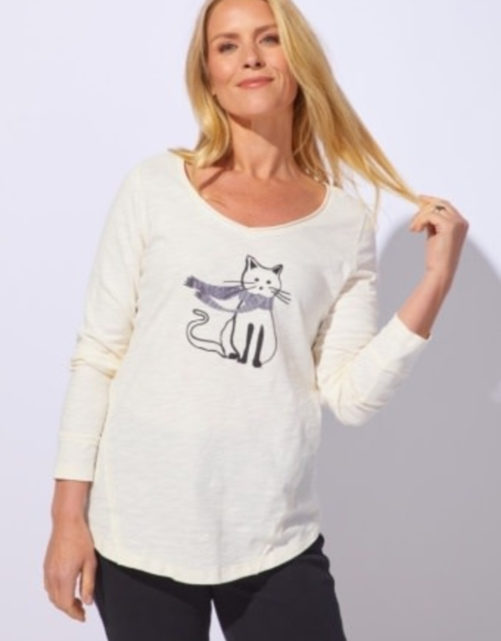 Habitat Clothes to Live In DESTINATION CAT LAID BACK V-NECK  F25E