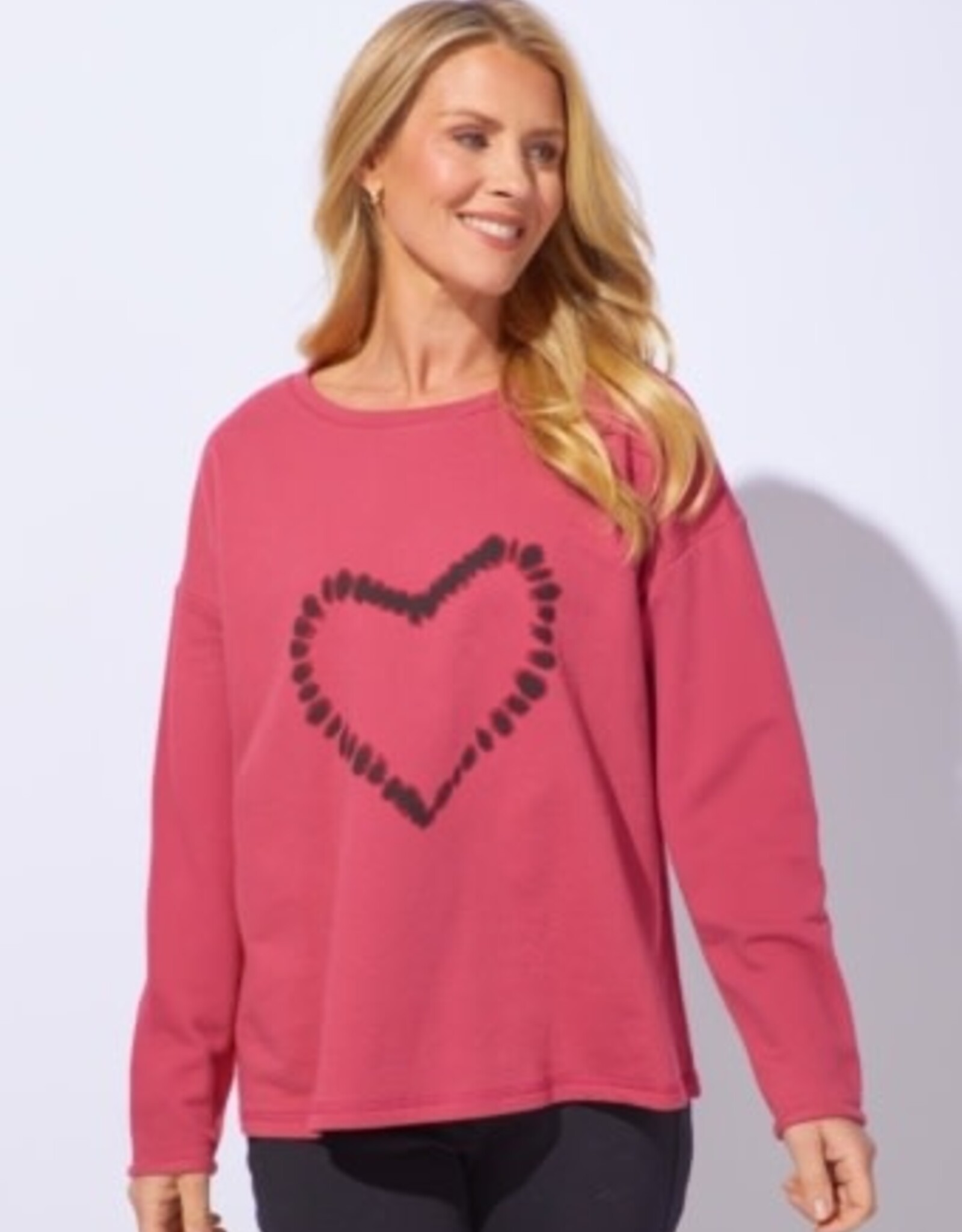Habitat Clothes to Live In DESTINATION FLEECE HEART PULLOVER F25E