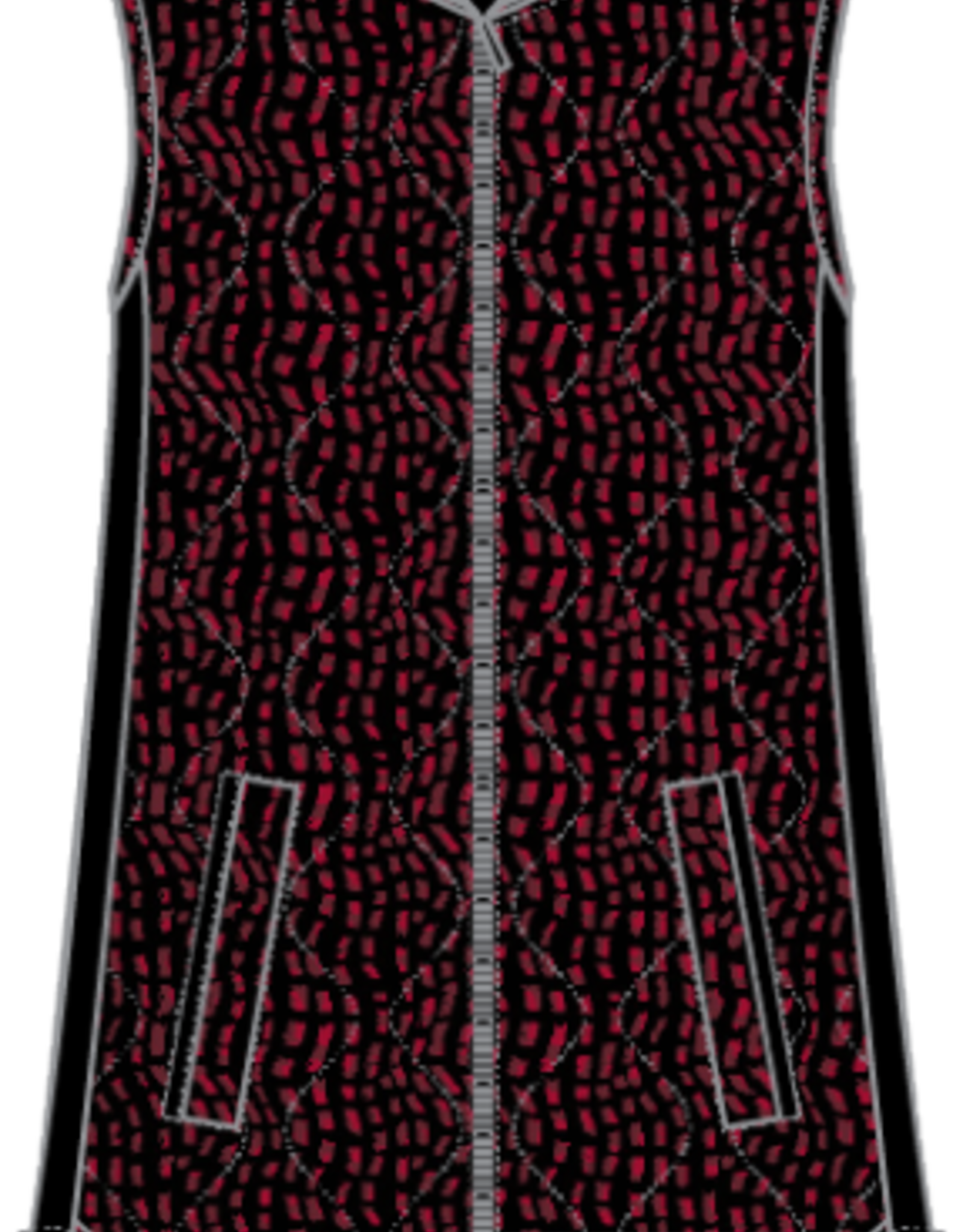 Habitat Clothes to Live In REVERSIBLE PRINTED QUILT PUFFER VEST F25H